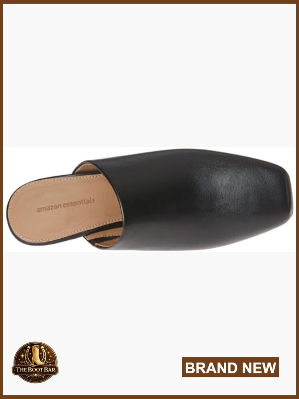 Square Toe Backless Mule, Non-Slip, Padded Insole - Picture 5 of 7